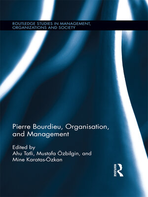 cover image of Pierre Bourdieu, Organization, and Management